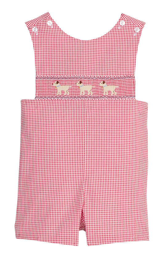 Red Smocked Shortall - Lab
