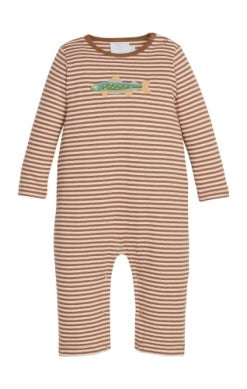 Applique Romper - Brook Trout