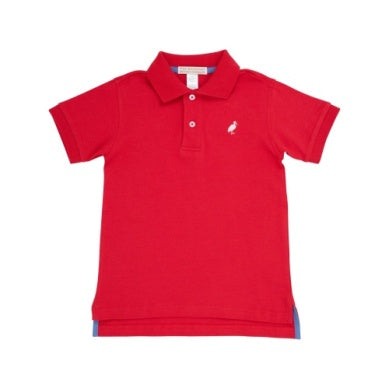 Prim And Proper Polo - Richard Red Worth Ave White