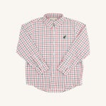 Dean's List Dress Shirt -Green and Red Plaid