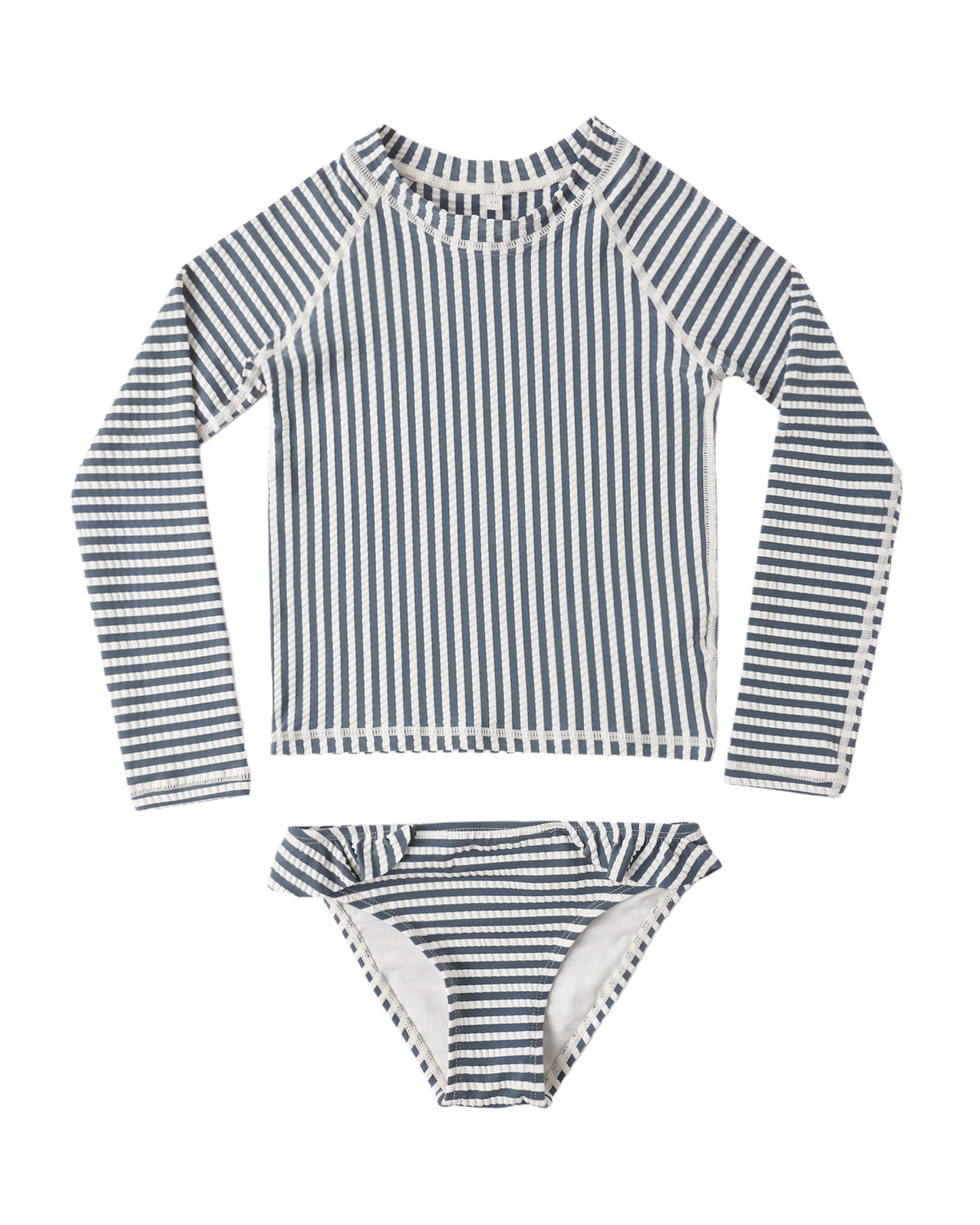 Maryn Rashguard Set Navy Stripe
