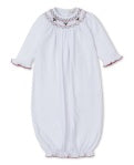 CLB Holiday Medley 24 Smocked Sack White, Red & Green