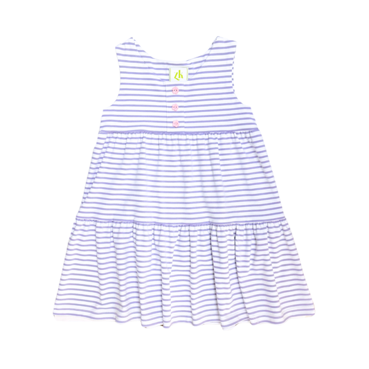 Gwyneth Dress Purple Striped