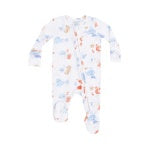 Coastal Abcs 2 Way Zipper Footie
