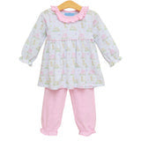Puppy Pals Ruffle Bloomer Pants Set
