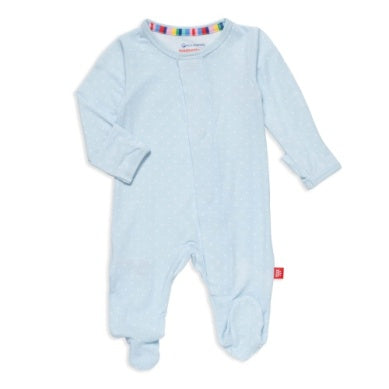 Pin Dot Blue Footie