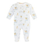 Noah's Ark Printed Zipped Footie