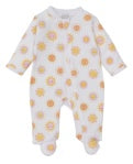 Sunshine Print Zip Footie