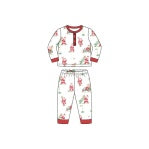 Santa's Golf Print Print PJ Set
