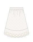 Women's Rose Maxi Skirt Ivory