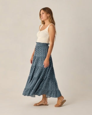 Women's Ruffle Tiered Maxi Skirt