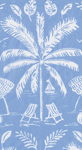 Palms And Parasols Ocean Napkin