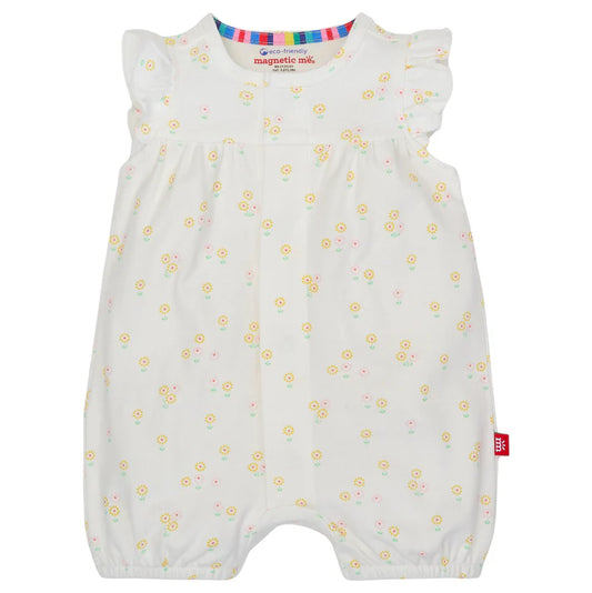 Evangeline Magnetic Romper with Ruffles