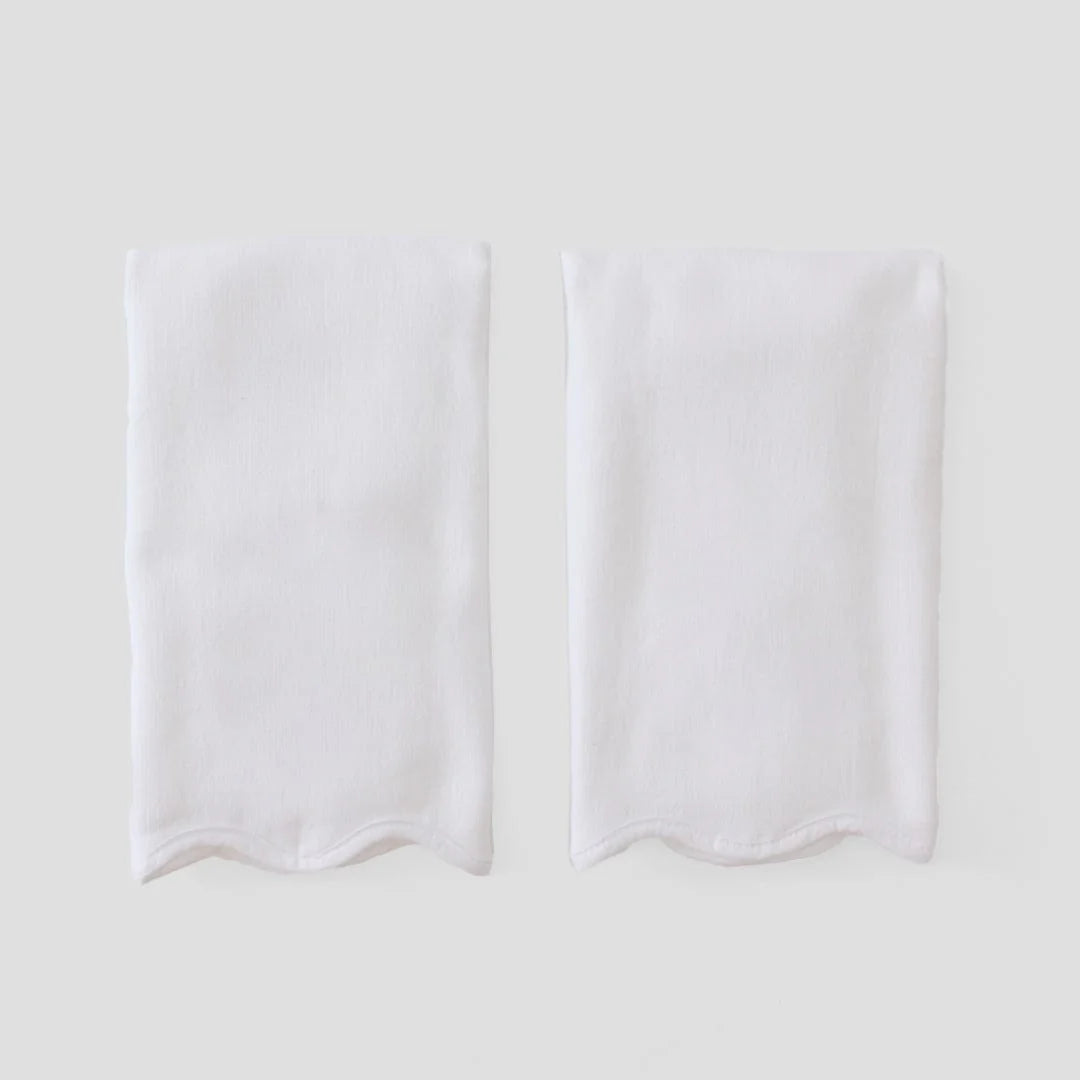 Scallop Powder Bath Towels (pair)