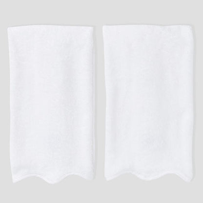 Weezie - Scallop Bath Hand Towels (Pair)