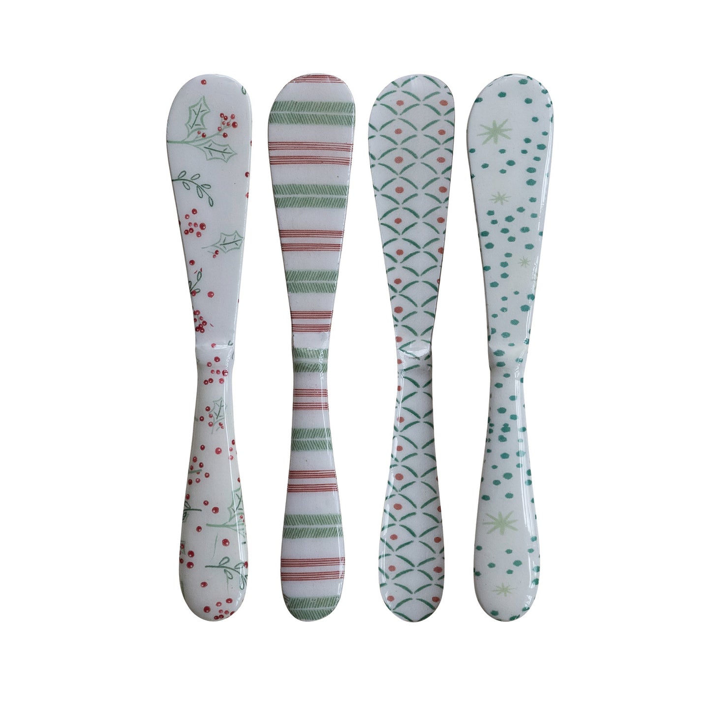 Enameled Stainless Steel Canape Knife, 4 Styles ©