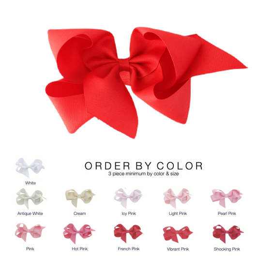 7" Grosgrain Bow by Color