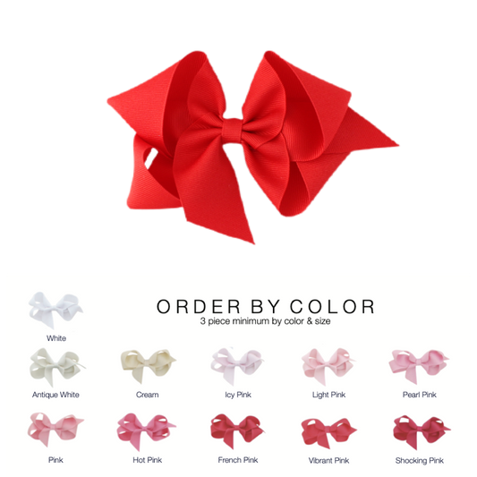 5" Grosgrain Bow by Color
