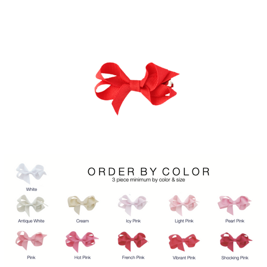 2" Grosgrain Bow by Color