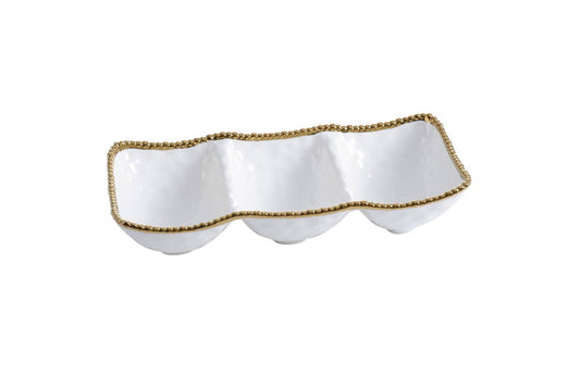 Salerno 3 Section Serving Piece