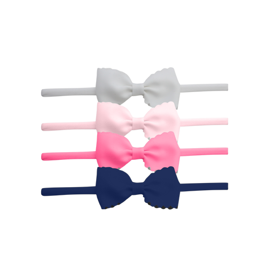 Scallop Bow Baby Headband